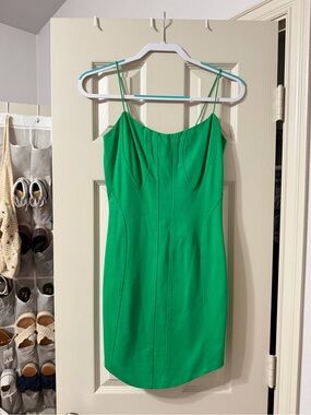 Forever 21 Bright Green Spaghetti Strap Mini Dress